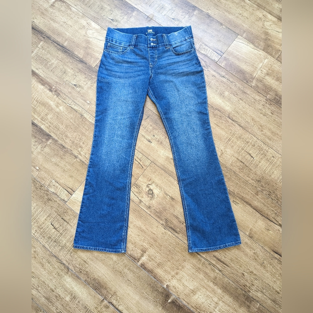 Y2k VTG Lee Flare Jeans, Women Size Large (Read Desc.) Stretch waist 00s